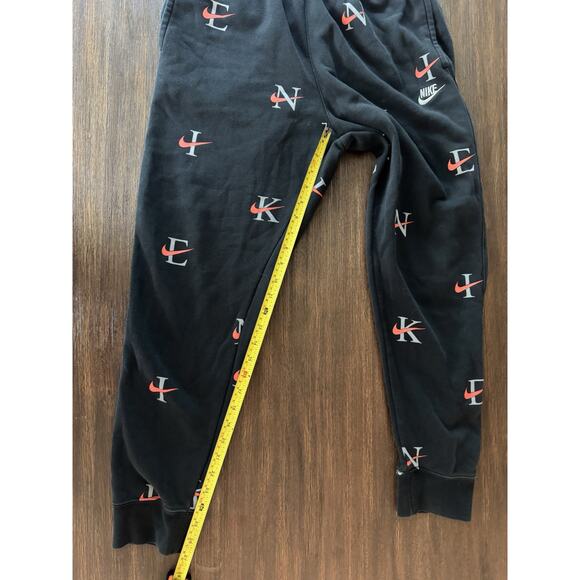 Nike Club Fleece Jogger Mens Medium Drawstring All Over Print Logo Pants - Picture 10 of 12